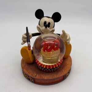 Disney Parks Mickey Mouse 100 Years of Magic Mini Water Snow Globe